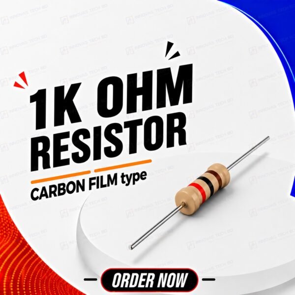 4.7K ohm 1/4W ±5% Carbon Film Resistor